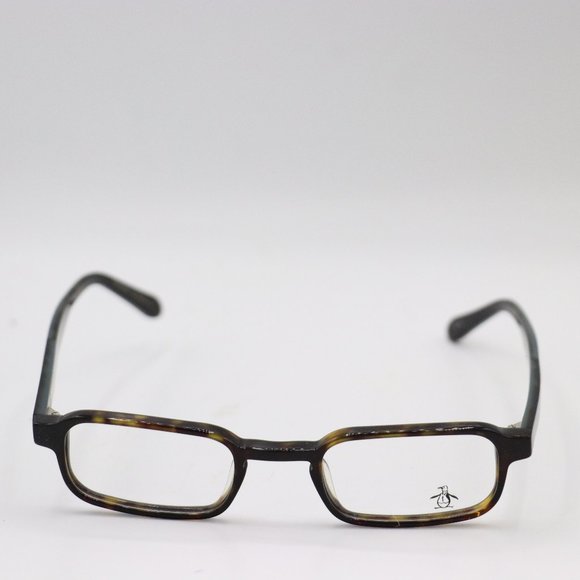 Original Penguin Black Rectangle Designer Frames 46 22 145 Handmade in China - Picture 1 of 3